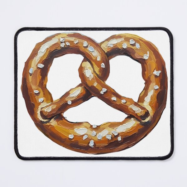 Item preview, National Pretzel Day Acrylic Pour Palette Knife Art designed and sold by GymTanLaundry.