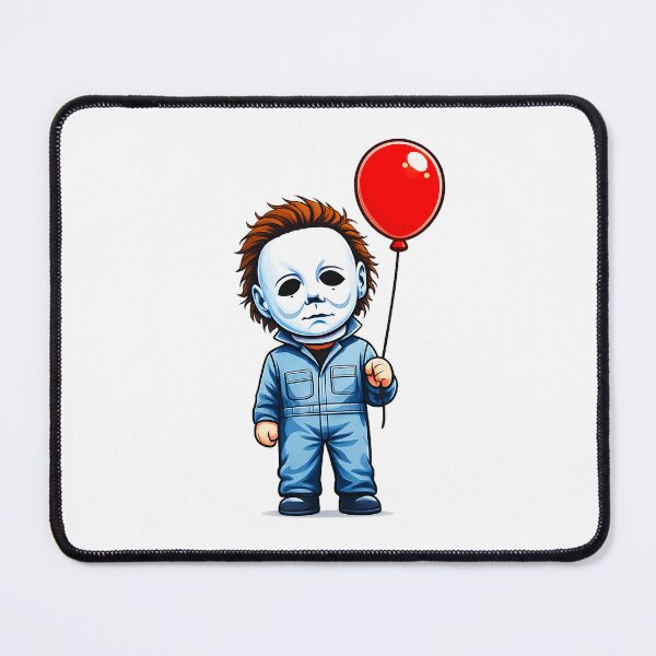 Item preview, Michael Myers Balloon Sticker Cute Horror Chibi Halloween Art designed and sold by CMLPaintings.