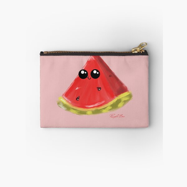 Item preview, Cute Kawaii Watermelon Slice Digital Painting designed and sold by Purplebeeart.