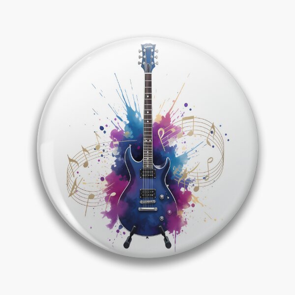 Item preview, Colorful Electric Guitar – Music Is Power  designed and sold by Art-Arcade6.