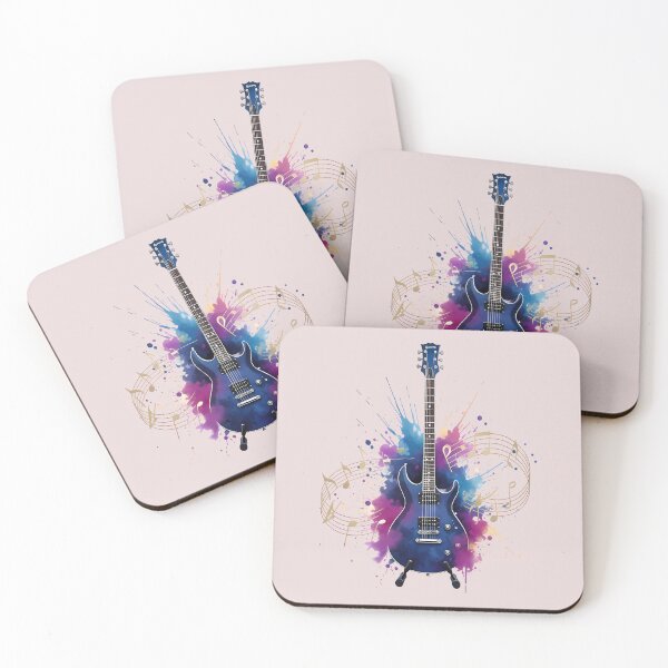 Item preview, Colorful Electric Guitar – Music Is Power  designed and sold by Art-Arcade6.