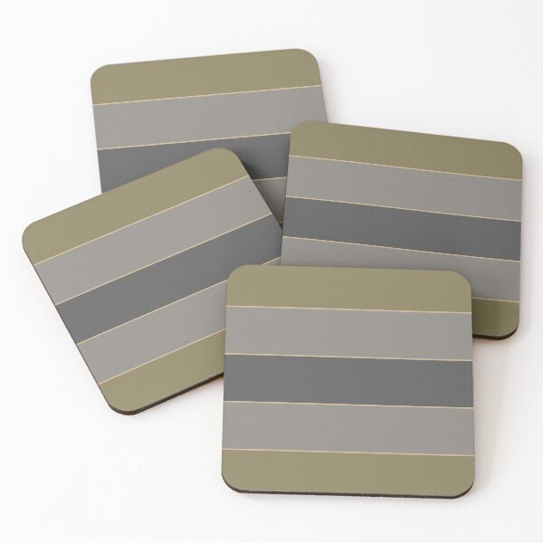 Item preview, Gray & brownish green blocks designed and sold by Mint + Midnight.