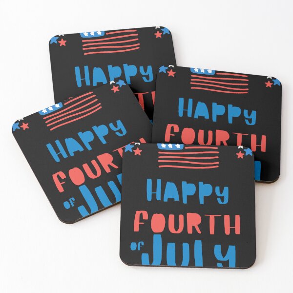 Item preview, Hand-Drawn Happy Fourth of July - Cute Patriotic Doodle Typography designed and sold by PACS0011.