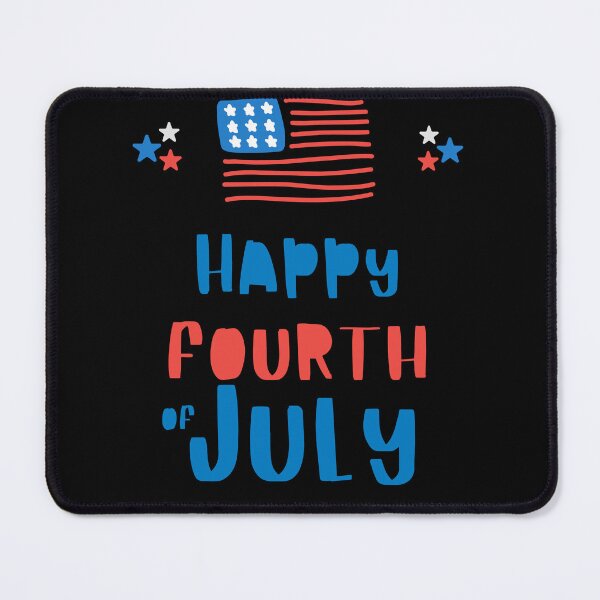 Item preview, Hand-Drawn Happy Fourth of July - Cute Patriotic Doodle Typography designed and sold by PACS0011.