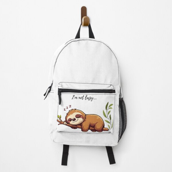 Item preview, Funny and relatable sloth design for anyone dealing with stress, burnout, or low energy at work. This cute illustration features a sleepy sloth resting on a tree branch with the phrase “I’m not lazy… I’m in energy-saving mode!” — a perfect mix of humor an designed and sold by BWC-Prints.