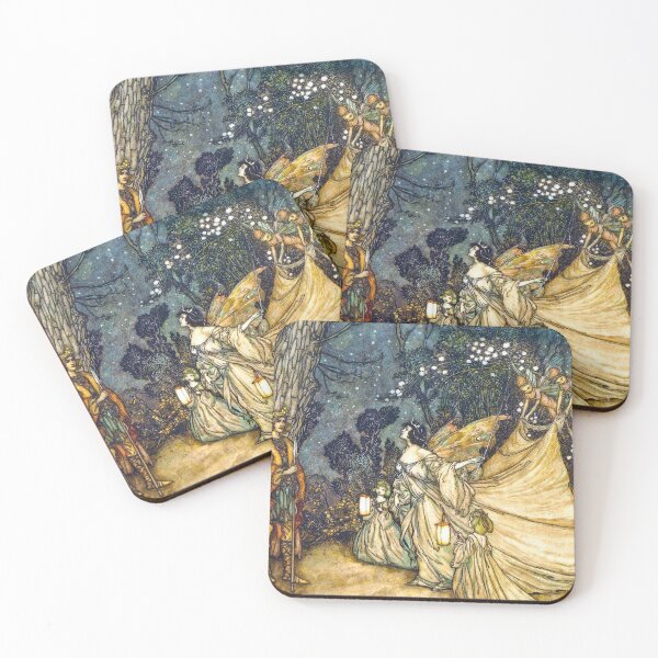 Item preview, Titania and Oberon Meet - Midsummer Night's Dream - Arthur Rackham designed and sold by forgottenbeauty.