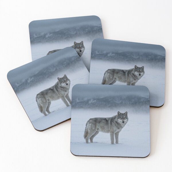 Item preview, Wolf in the snowy mountains designed and sold by Malisa345.