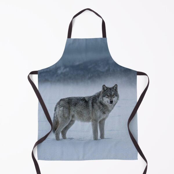 Aperçu de l'œuvre Loup dans les montagnes enneigées créée et vendue par Malisa345.