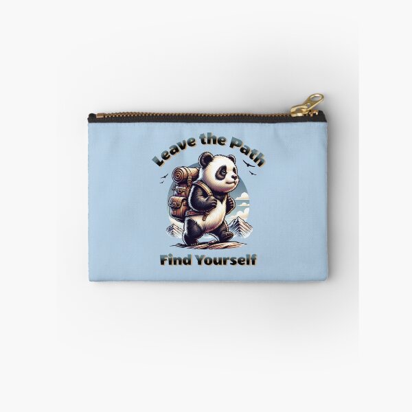 Item preview, Leave the Path, Find Yourself – Adventurous Panda Backpack Hiking Design designed and sold by Sachie's Studio.