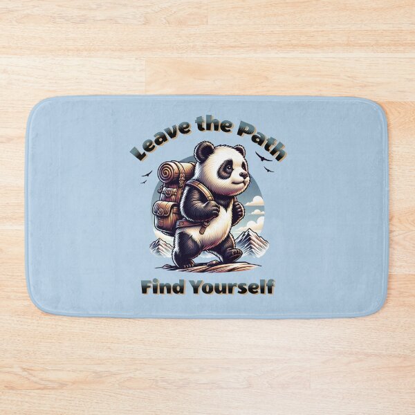 Item preview, Leave the Path, Find Yourself – Adventurous Panda Backpack Hiking Design designed and sold by Sachie's Studio.
