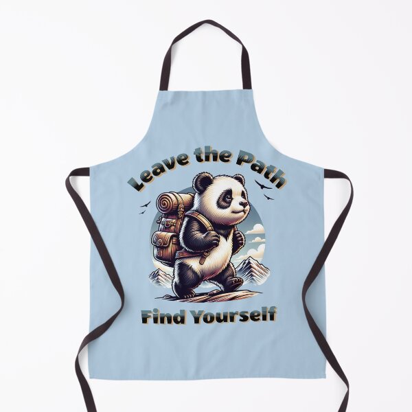 Item preview, Leave the Path, Find Yourself – Adventurous Panda Backpack Hiking Design designed and sold by Sachie's Studio.