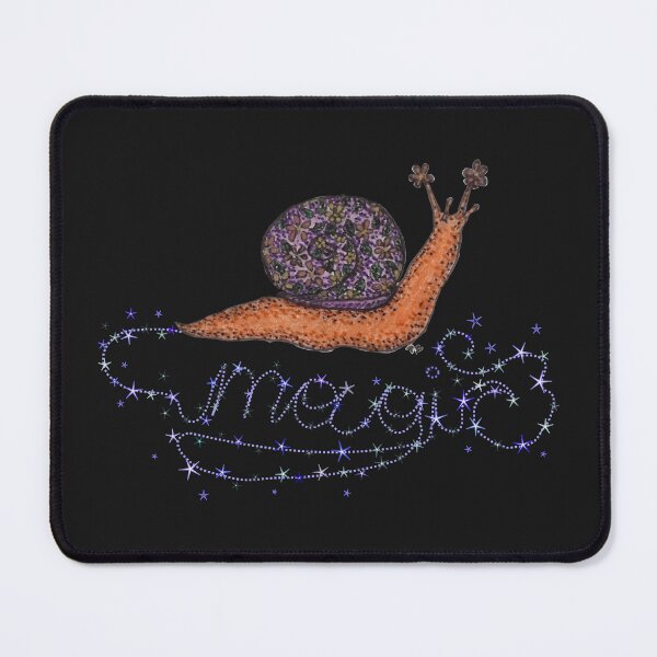 Item preview, Snail with flowers on its house and a magical glitter trail designed and sold by creaphyl28.