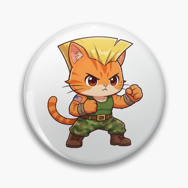 Item preview, Cute Soldier Cat Fighter Kawaii Style designed and sold by CuteKats.