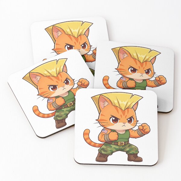 Item preview, Cute Soldier Cat Fighter Kawaii Style designed and sold by CuteKats.