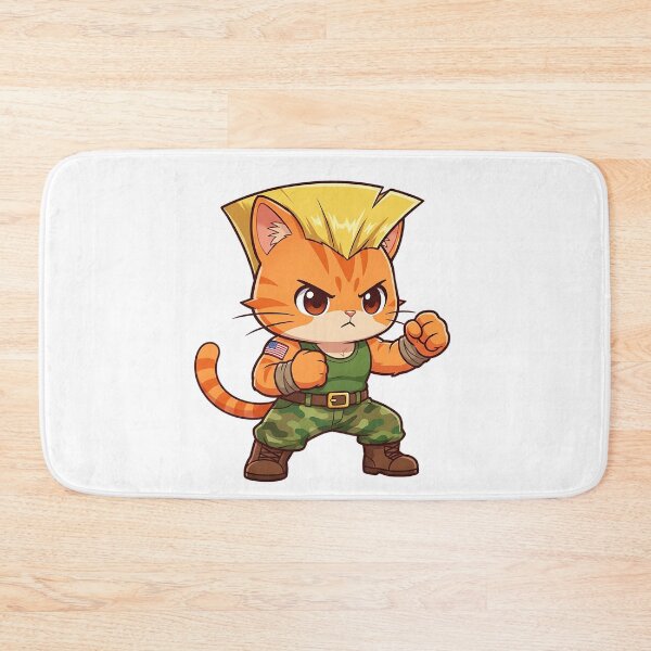 Item preview, Cute Soldier Cat Fighter Kawaii Style designed and sold by CuteKats.
