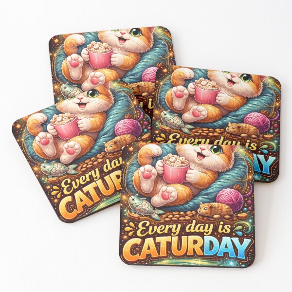 Item preview, Caturday designed and sold by Pecata.