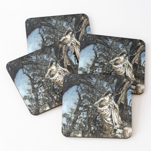 Item preview, Hermia - Never So Weary, Never So Woeful - A Midsummer Night's Dream - Arthur Rackham designed and sold by forgottenbeauty.