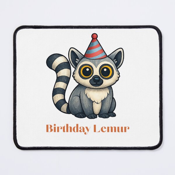 Item preview, Birthday Lemur T-shirt Gifts designed and sold by ZemVibe.
