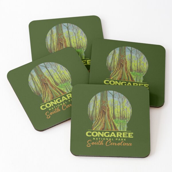 Item preview, Congaree National Park South Carolina Nature Vintage Art designed and sold by LinaValearte.