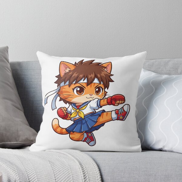 Item preview, Cute Fighter Schoolgirl Cat Kawaii Style designed and sold by CuteKats.