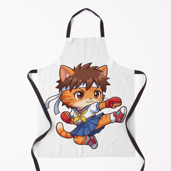 Item preview, Cute Fighter Schoolgirl Cat Kawaii Style designed and sold by CuteKats.