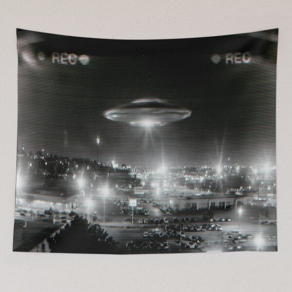Item preview, Retro UFO Sighting VHS Glitch Night Surveillance designed and sold by lematworks.