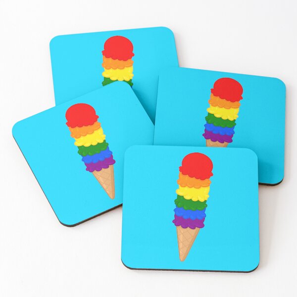 Item preview, Rainbow Pride Flag Ice Cream Cone designed and sold by Sahira820.