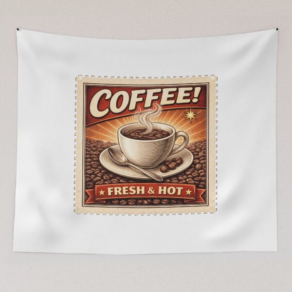 Item preview, Coffee Postage Stamp designed and sold by JJSizzleheimer.