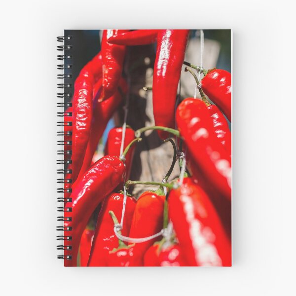 Item preview, Sun-Drenched Red Chili Peppers Drying Outdoors designed and sold by ADAG-ART.