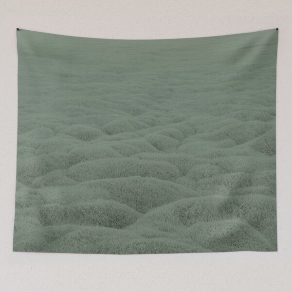 Item preview, Sage Green Textured Grass Dunes – Minimalist Abstract Art designed and sold by Midnight Veil Designs.