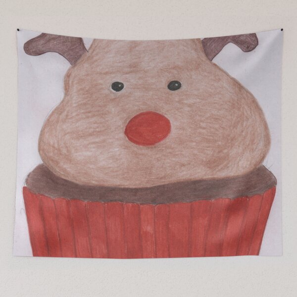 Artikelvorschau, Rentier-Cupcake entworfen und verkauft von Artbysarah23.