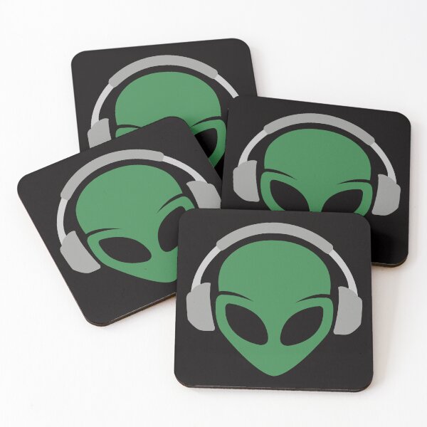 Item preview, Alien Head Headphones Techno Music Design designed and sold by ElectroSphere46.