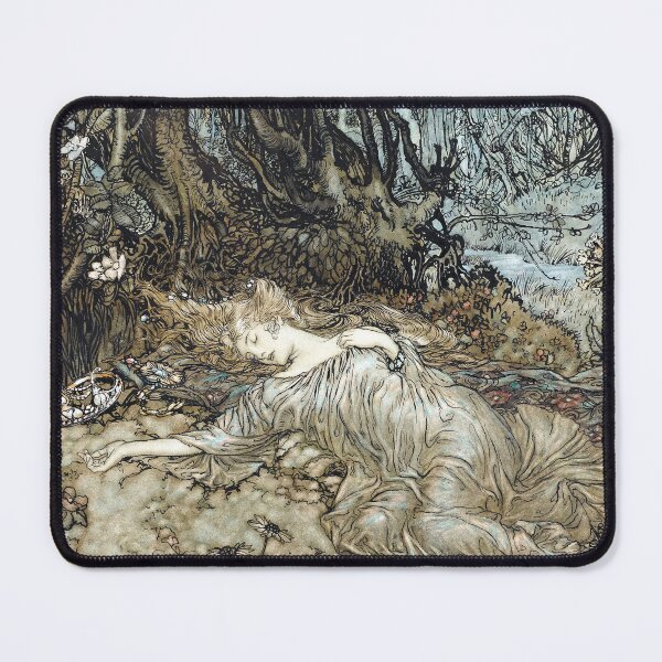 Item preview, Titania Sleeping - Arthur Rackham designed and sold by forgottenbeauty.