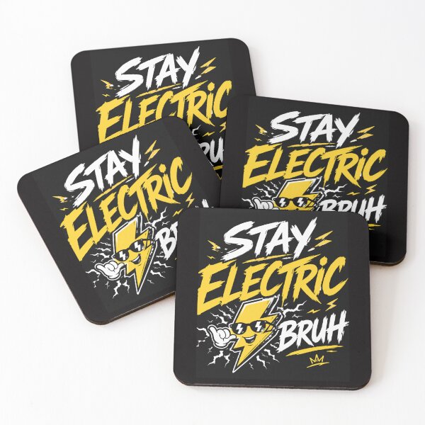 Item preview, Stay Electric Bruh – Funny High Energy Vibes Graphic  Main Tag: stay electric bruh ⚡ designed and sold by NapoliApparel.