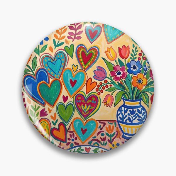 Item preview, Flowers and Hearts Matisse Inspired Floral Pattern for Mother’s Day designed and sold by daila70.