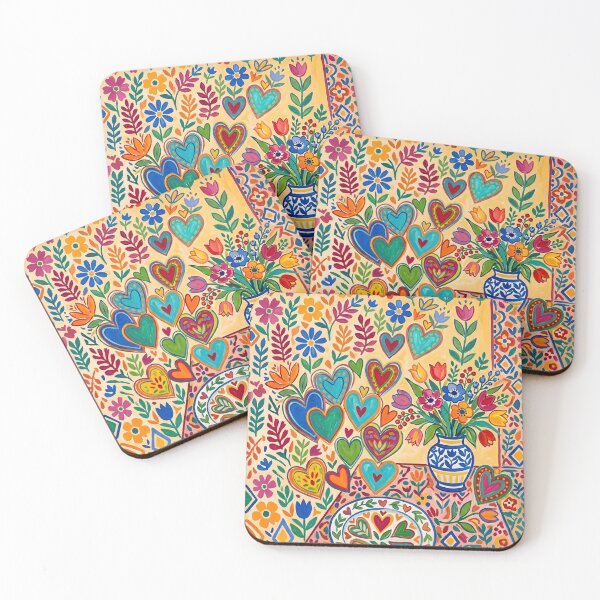 Item preview, Flowers and Hearts Matisse Inspired Floral Pattern for Mother’s Day designed and sold by daila70.
