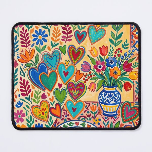 Item preview, Flowers and Hearts Matisse Inspired Floral Pattern for Mother’s Day designed and sold by daila70.