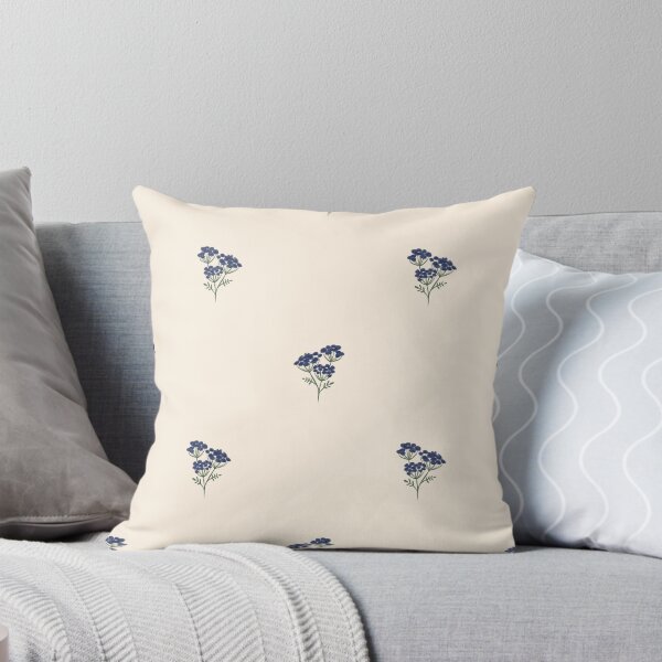 Item preview, Delicate Blue Wildflower Pattern designed and sold by MoonwillowArt.