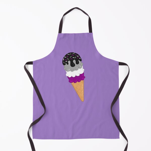 Item preview, Asexual Pride Flag Ice Cream Cone designed and sold by Sahira820.