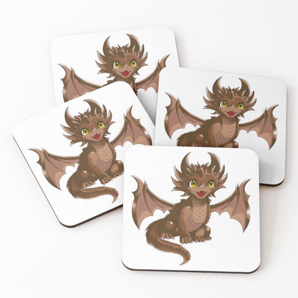 Item preview, Cute Earth Dragon | Tiny Fantasy Dragon | Kawaii Dragon Art designed and sold by ToritheGoblin.