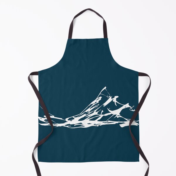 Item preview, Mountain Range IV, Handdrawn Abstract Ink Sketch, Midnight Blue designed and sold by SWSandraWechner.