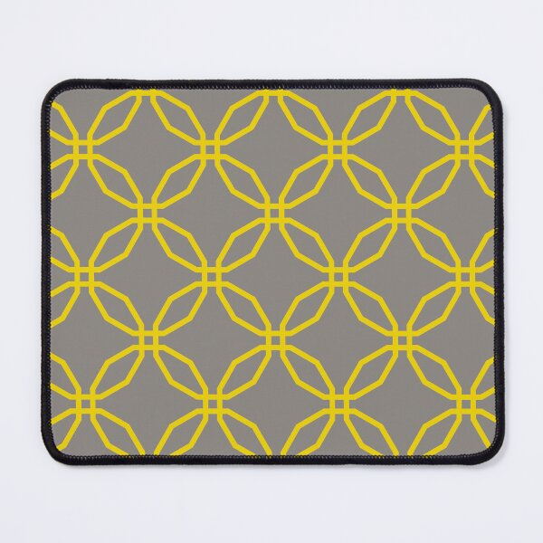 Item preview, Gray & yellow geometric seamless pattern designed and sold by Mint + Midnight.