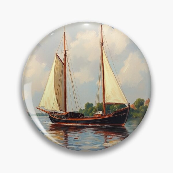 Item preview, A sailing boat on the River Trent. designed and sold by oldMastersofart.