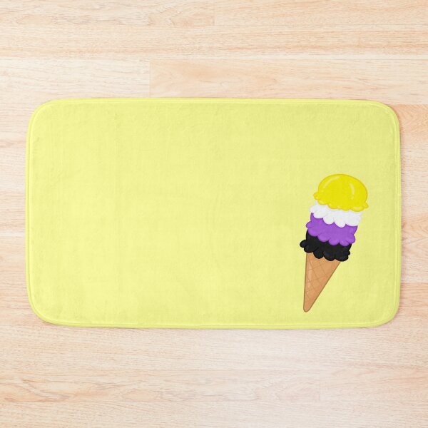 Item preview, Non-Binary Pride Flag Ice Cream Cone designed and sold by Sahira820.