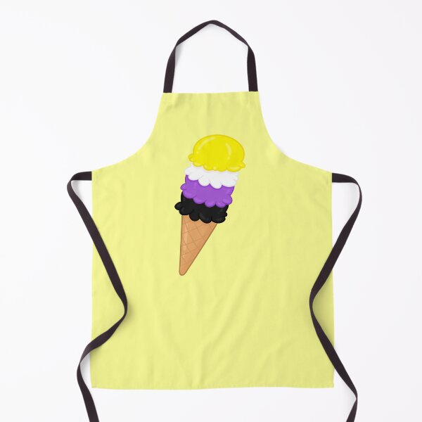 Item preview, Non-Binary Pride Flag Ice Cream Cone designed and sold by Sahira820.