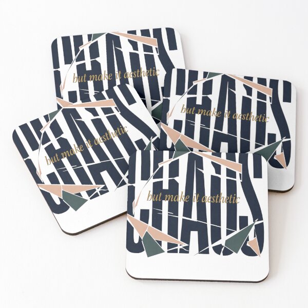 Item preview, Chaos, But Make It Aesthetic – Clean Minimal Typography Design designed and sold by MerchWSzpilkach.