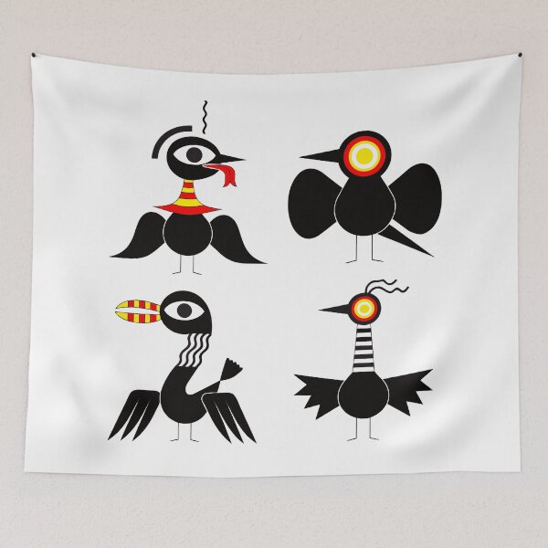 Item preview, Stylized black birds designed and sold by michplante60.