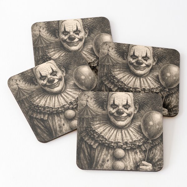 Item preview, Creepy Clown Etching designed and sold by JJSizzleheimer.