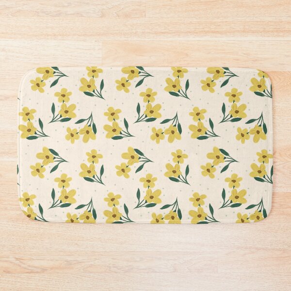 Item preview, Yellow Wildflower Toss Pattern designed and sold by MoonwillowArt.