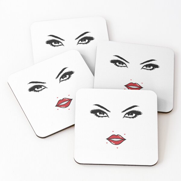 Item preview, woman eyes and red lips illustration designed and sold by Aalia-369.